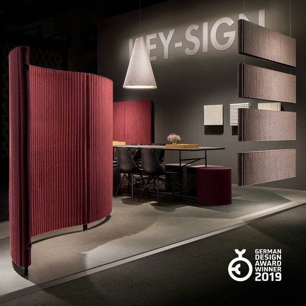 German Design Award 2019 - Excellent Product Design - in der Kategorie "office funiture" für die Serie Welle 
